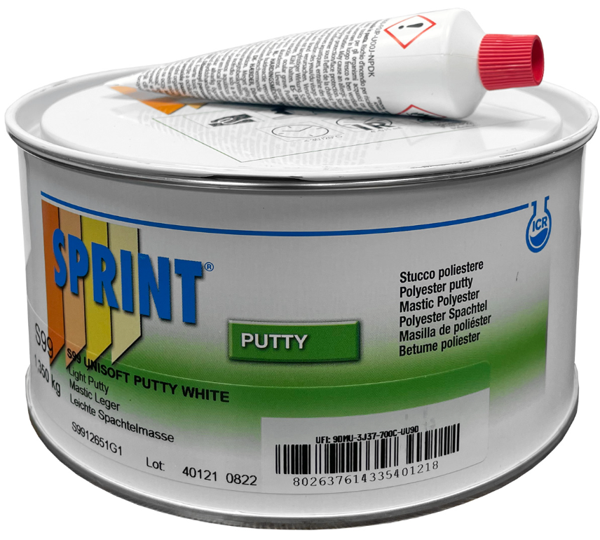 [SP99BLANC] SPRINT MASTIC BLANC + ITR 1.4KG  UNISOFT WHITE + ITR 1.4KG (BIDON)