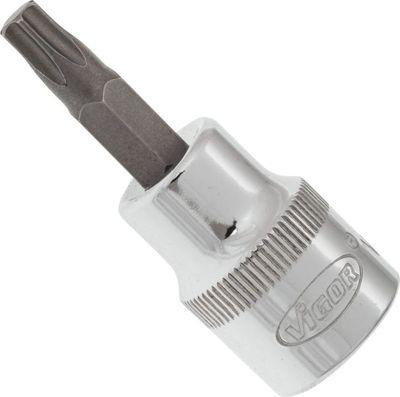 [V2299N] VIGOR Douille mâle T ∙ V2299N ∙ Carré creux 3/8 pouce (10 mm) ∙ Profil en T ∙ Taille T30