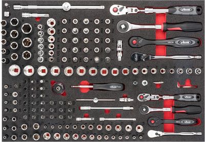 [V6821] VIGOR - Jeu de clés à douille ∙ 165 pièces