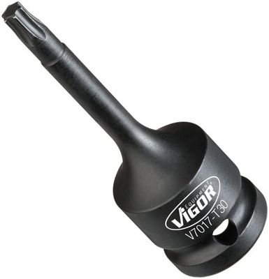[V7017-T30] [⚠Déstockage] VIGOR Douille mâle à chocs T ∙ V7017-T30 ∙ Carré creux 1/2 pouce (12,5 mm) ∙ Profil en T ∙ Taille T30