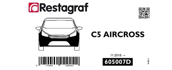 [A605007D] Fasteners kit for front bumper C5 AIRCROSS All versions 11-2018 →