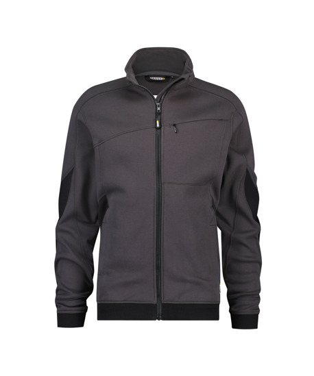 [300450-6479-305-XS] 300450 DASSY® Velox Sweat-shirt GRIS ANTHRACITE/NOIR +/- 305 g/m² (XS)