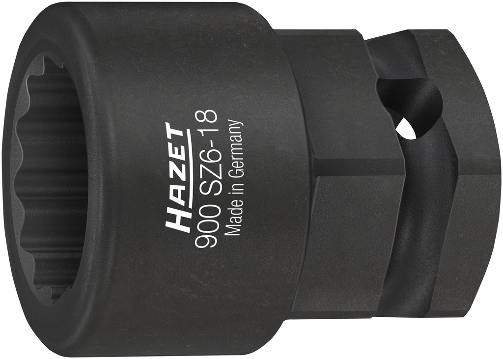 [900SZ6-18] HAZET - Douille pour vilebrequin ∙ taille 18 mm ∙ longueur : 40 mm