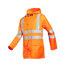 [198A-FC1-S] Veste de pluie haute visibilité  Orange Fluo Monoray SIOEN (S)