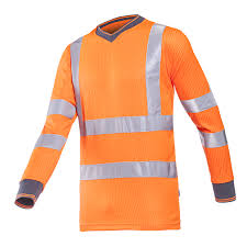 [284A-707-S] Sweat shirt haute visibilité Orange Fluo/Gris Bindal SIOEN (S)