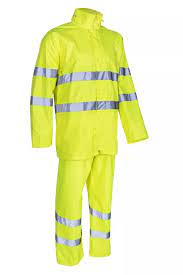 [5KAW160-S] ENSEMBLE DE PLUIE HV JAUNE FLUO KAWA (S)
