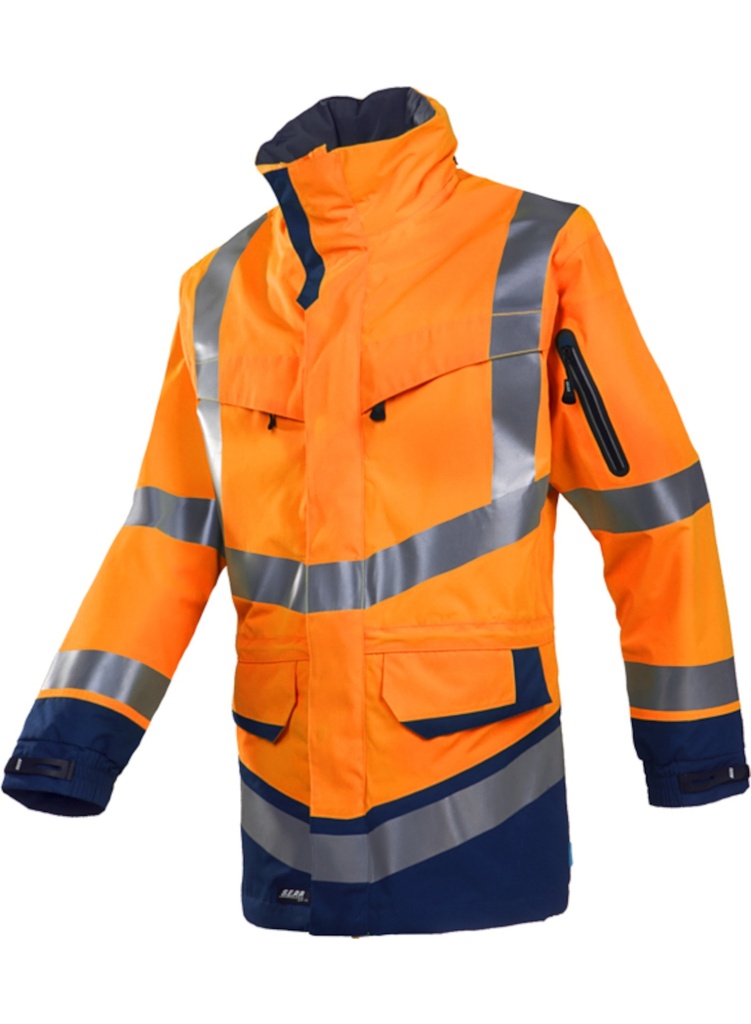 [708Z-414-S] Parka étanche haute visibilité Orange Fluo/Marine Windsor SIOEN (S)
