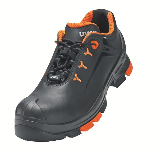 [6502.2.35] 6502.2 - uvex 2 Chaussures basses S3  noir, orange Largeur 11 (35)