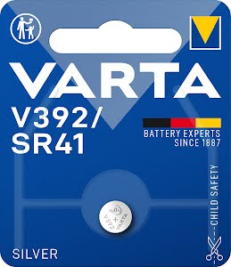 [SR41] Varta-Pile bouton Argent-V392/SR41 (blister de 1)