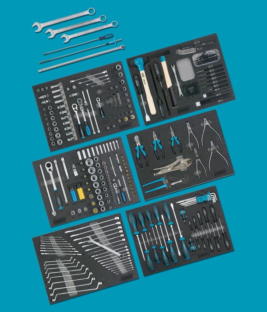 HAZET - Assortiment d'outils dans une garniture en mousse souple