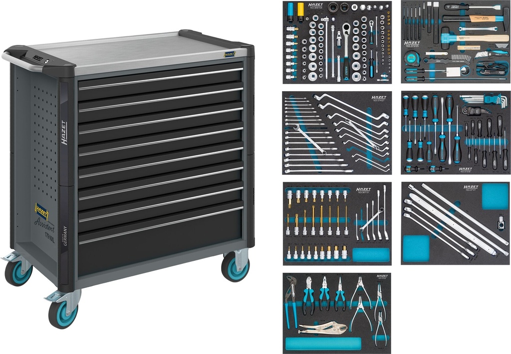 HAZET - Servante d'atelier servante d'atelier Assistent ∙ avec assortiment