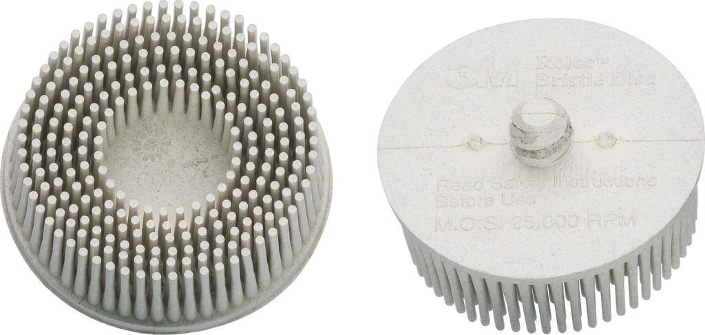 HAZET - Jeu de brosses à poncer de rechange · blanches · 2 pièces ∙ système de changement rapide Roloc® ∙ ⌀ 50 mm
