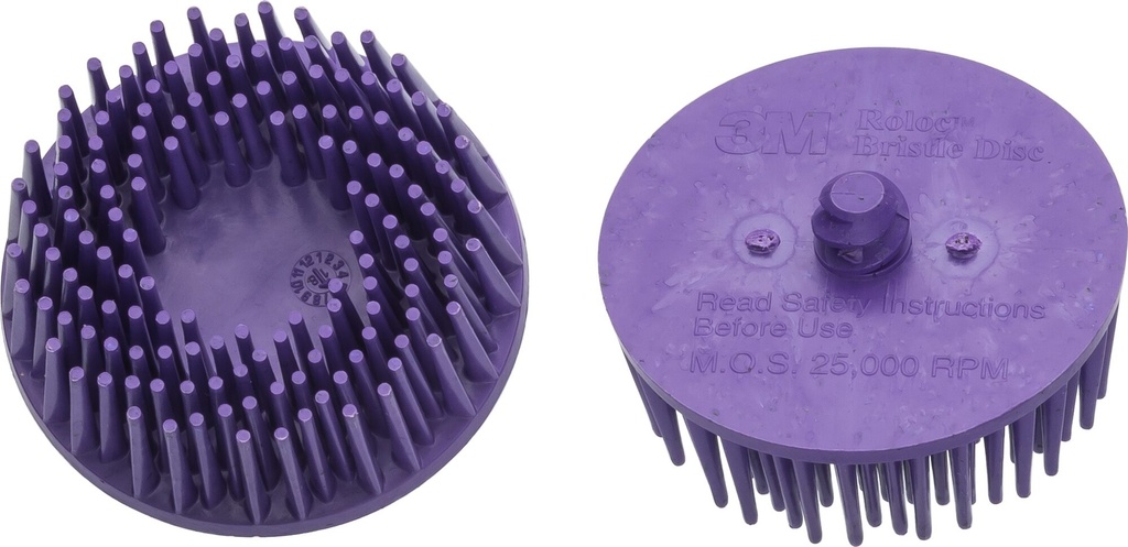 HAZET - Jeu de brosses à poncer de rechange · violettes · 2 pièces ∙ système de changement rapide Roloc® ∙ ⌀ 50 mm