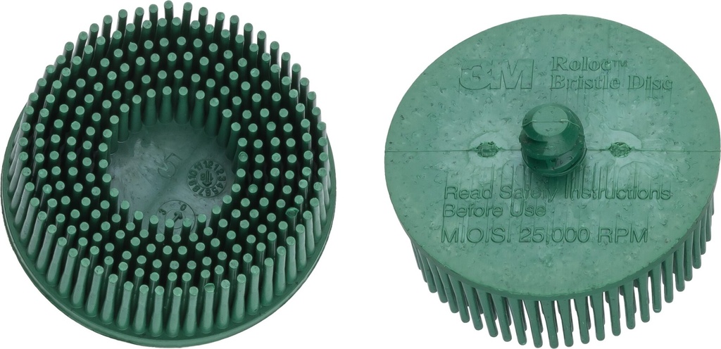 HAZET - Jeu de brosses à poncer de rechange · vertes · 2 pièces ∙ système de changement rapide Roloc® ∙ ⌀ 50 mm