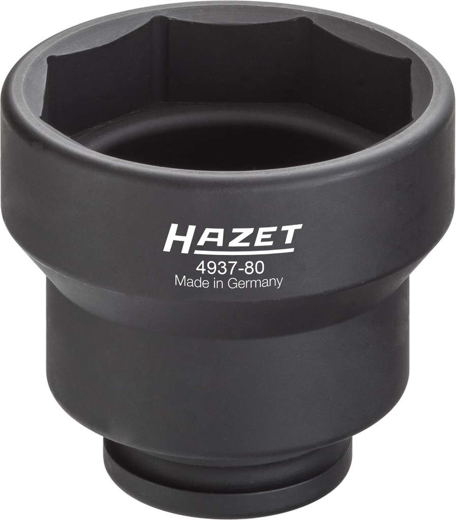 [4937-80] HAZET - Douille d'écrou de moyeu de roue à 8 pans pour véhicules utilitaires, s 80 mm