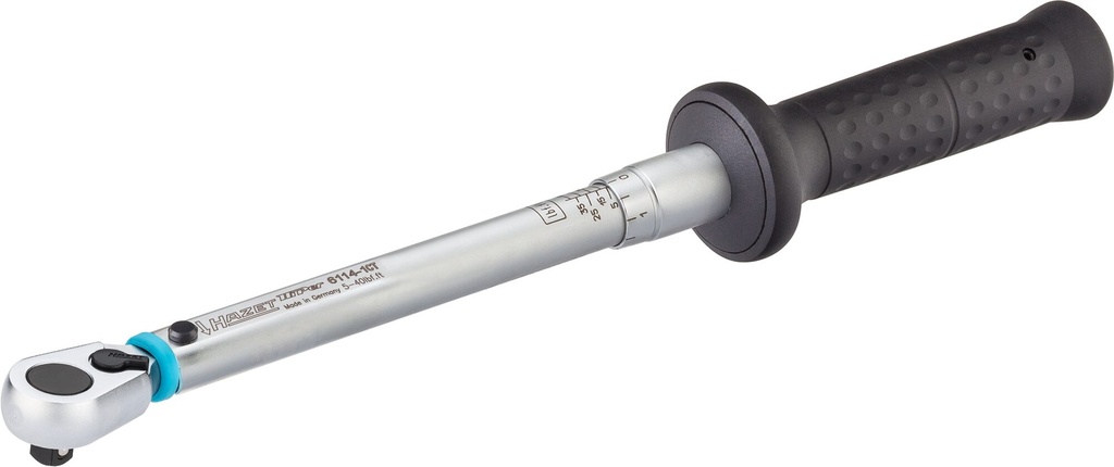 [6114-1CT] HAZET - Clé dynamométrique ∙ SYSTÈME 6000 CT ∙ NORME AMÉRICAINE ∙ Précision ± 3% ∙ 5 – 600 lbf.ft