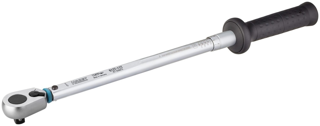 [6127-1CT] HAZET - Clé dynamométrique ∙ SYSTÈME 6000 CT ∙ NORME AMÉRICAINE ∙ Précision ± 3% ∙ 5 – 600 lbf.ft