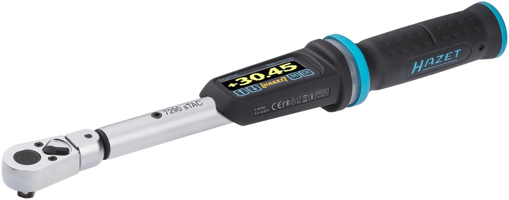 [7290-2STAC] HAZET - Clé dynamométrique à serrage couple et angle ∙ électronique ∙ SmartTAC SYSTÈME 7000 sTAC ∙ 1 – 1000 Nm