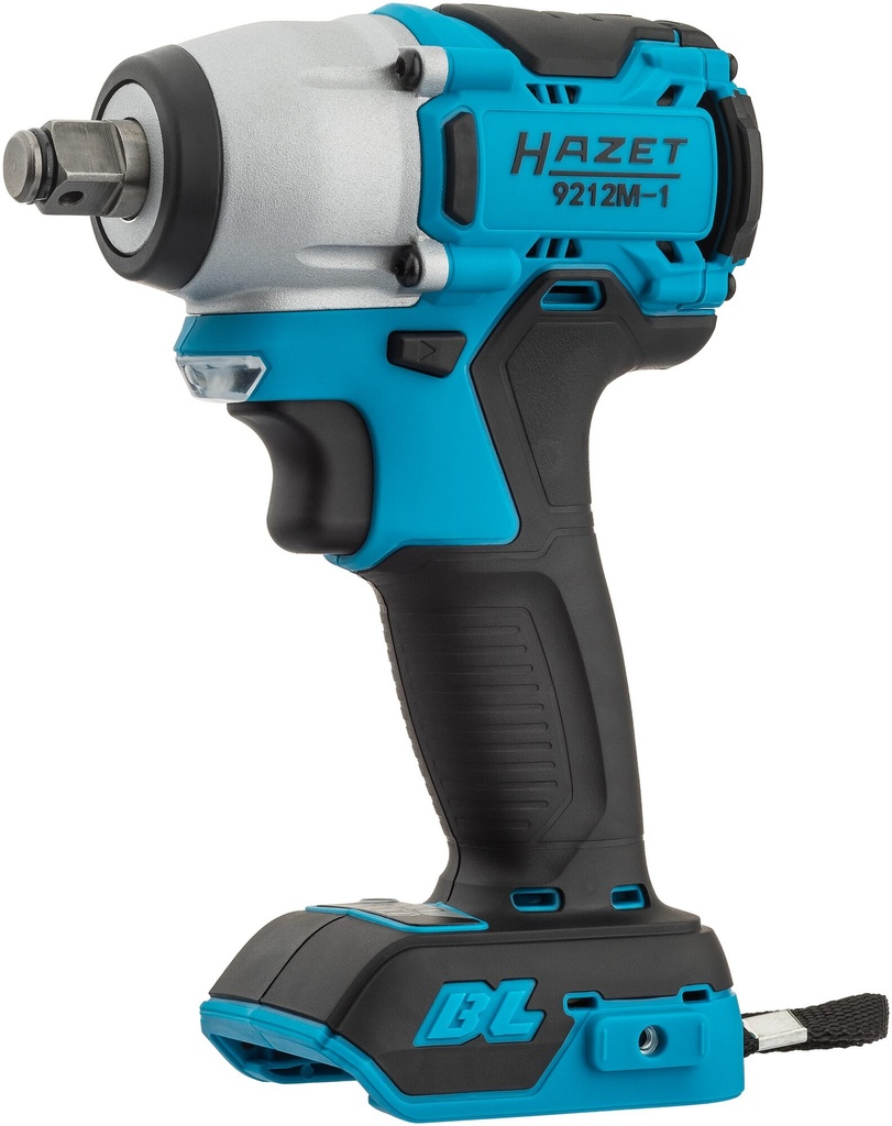 HAZET Mini-clé à chocs sans fil ∙ 18 volts 9212M-010 ∙ Couple de desserrage maximal [Nm]: 270 Nm ∙ Carré massif 1/2 pouce (12,5 mm)
