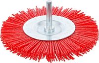 BGS - 9186 - Brosse plate nylon 100 mm tige 6 mm