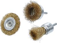 BGS - 50903 - Jeu de brosses à fil d’acier Ø 25 - 50 mm 3 pièces