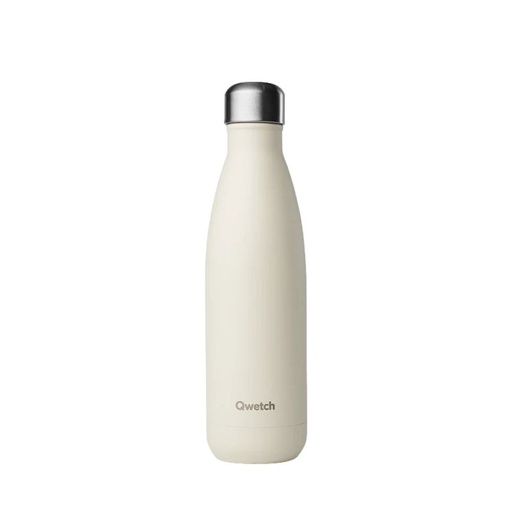 [QD3746] [⚠Déstockage] Bouteille isotherme inox - Matt - Sable - 500ml - Qwetch- QD3746