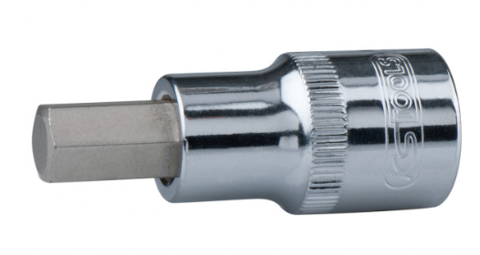 KSTools 918.1706 1/2" Douilles tournevis 6 pans intérieur CHROMEplus, courtes, 3/8"