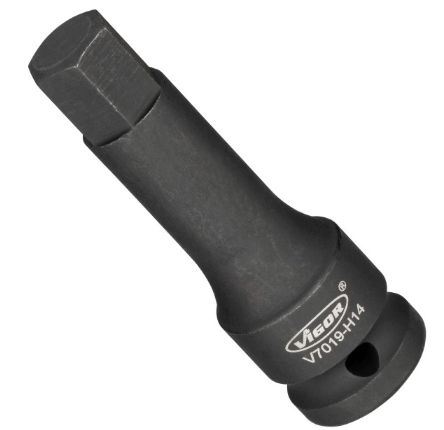 [V7019-H14] VIGOR V7019-H14 Douille mâle à chocs à 6 pans intérieurs SW 14 mm ∙ 1/2