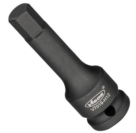 [V7019-H12] VIGOR  V7019-H12 Douille mâle à chocs à 6 pans intérieurs SW 12 mm ∙ 1/2