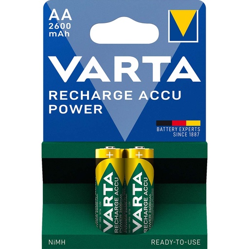 [VARTAHR6] 2 PILES AA RECHARGABLE