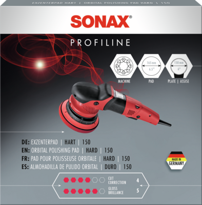 [04924410SONAX] SONAX 04924410 Pad de polissage Orbital hard 150