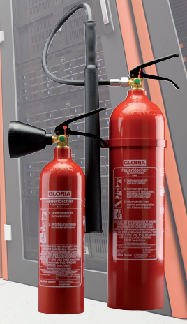 [001821.0000] GLORIA FEUERLOESCHER / EXTINCTEUR CO2 KS 5 SE / ALU CE GENORMT CLASS B 89B 5LE DIN3 700/480/160 mm ø152 mm