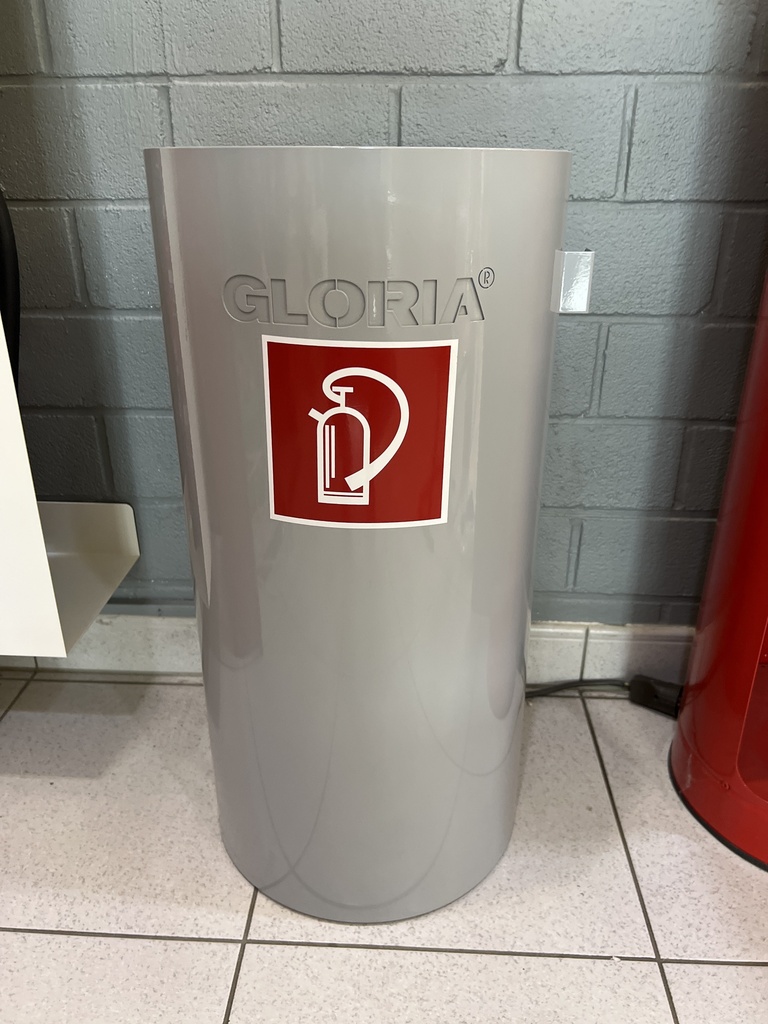 [002562.0000] [⚠Déstockage] STAND-DEKOSAEULE GRAU MIT TUER, AUS METALL GLORIA (PIECE)