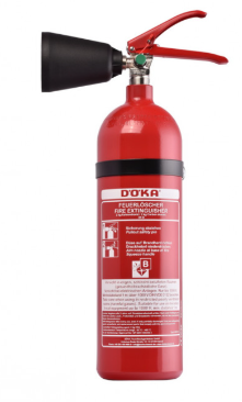 [1505-6170] FEUERLOESCHER 2KG CO2 KS2CS-1, 34B / EXTINCTEUR CLASS B LE2 DOEKA DUREE DE VIE 20 ANS