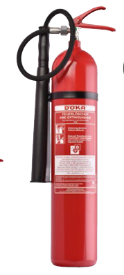 [1529-6130] FEUERLOESCHER CO2 / EXTINCTEUR 5KG CO2 CLASS B KS5CS-1, 89B , 5LE DOEKA PRESSION PERMANENTE Rating : 89B LE 5  DUREE DE VIE 20 ANS DOEKA