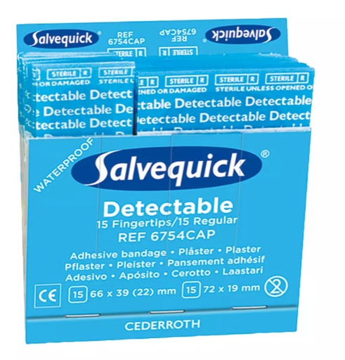 [180109WE] PFLASTERSPRIPS DETEKTIERBAR B 6754CAP 15X(66X39) 15X(72X19) (BLISTER)