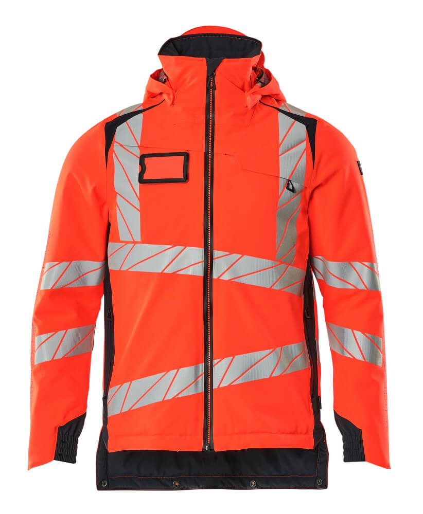 [19035-449-22210-L] [⚠Déstockage] VESTE GRAND FROID MASCOT ACCELERATE SAFE ROUGE FLUOR./MARINE (PIECE)