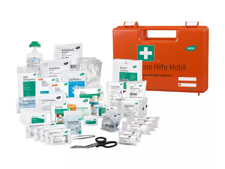 [206519WE] EH-KOFFER MOBILSET UNIVERSELL DIN 13164 + DIN 13157 KOFFER orange B 31 x H 21 x T 12 cm (PIECE)