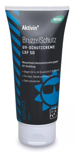 [20745015] [⚠Déstockage] UV-SCHUTZCREME AKTIVIN TUBE 100ML, BRUZZELSCHUTZ LSF50 WASSERFEST (PIECE)