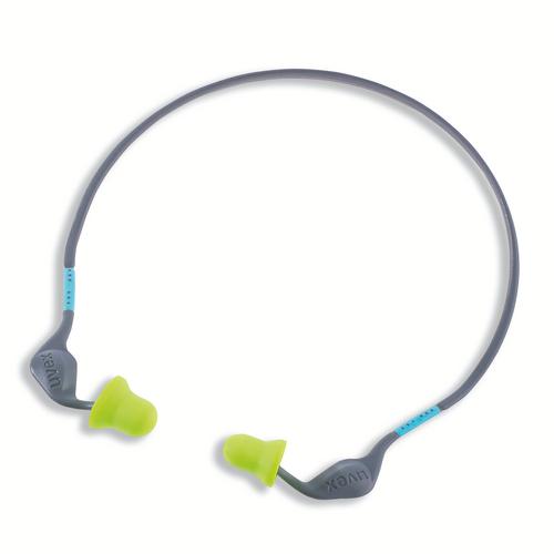 [2125.372] 2125372 - Bouchons d'oreille uvex xact-band  vert, gris SNR 26 dB Pointures M, L (Boîte de 5paires)