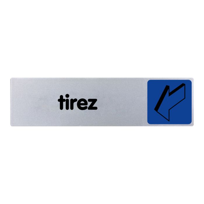 [4033679] [⚠Déstockage] PANNEAU TIREZ (TEXTE) COULEUR, PLAQUE PLEXI 170X45 (HORIZONTAL) (PIECE)