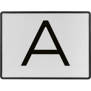 [54250] [⚠Déstockage] WARNTAFEL A FÜR ABFALLTRANSPORTE 400X300 MM STARR STAHL FEUERVERZINKT (PIECE)