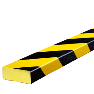 [54843] [⚠Déstockage] WARN-UND SCHUTZPROFILE GELB/SCHWARZ 2,0 x 5,0 x 100 CM 54843 (PIECE)