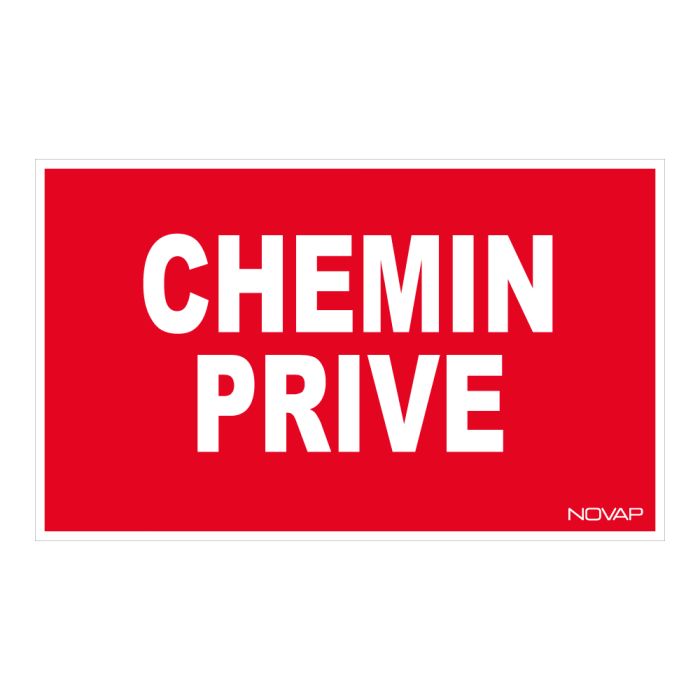 [4160986] [⚠Déstockage] PANNEAU CHEMIN PRIVE RIGIDE 330X200MM (PIECE)