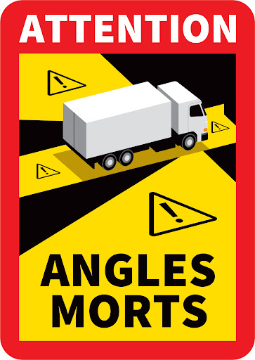 [4631011] PANNEAU ANGLES MORT CAMION ADHESIF 250X170 MM (PIECE)
