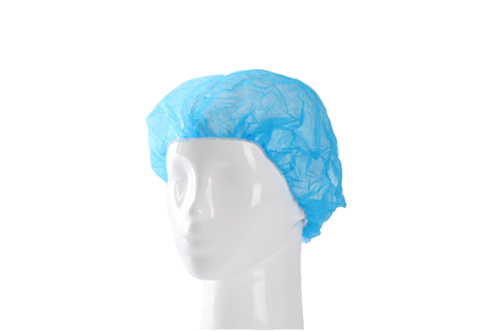 [6.32.090.00] [⚠Déstockage] CASQUETTE BLEUE LONG CHEVEUX PP *100PCS* (PAQUET)