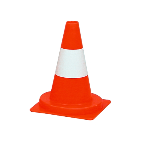 [71125-1] LEITKEGEL / cône de signalisation 320mm FLUORESZ. ORANGE, STREIFEN WEISS (PIECE)