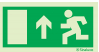 [F0002F30151] PICTO SORTIE DE SECOURS TOUT DROIT PORTE A GAUCHE 300X150 (PIECE)