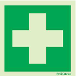 [F0741-200] PICTO PREMIERS SECOURS 200X200 MM PVC PHOTOLUMINESCENT