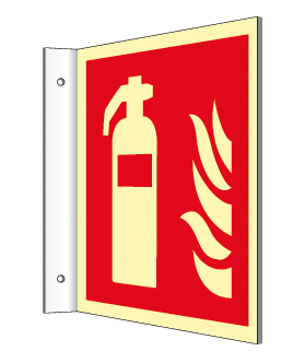 [F4011KHL200] FEUERLOESCHER ISO7010,F001 KUNSTSTOFF HIGHLIGHT FAHNENSCHILD 200X200 MM (PIECE)